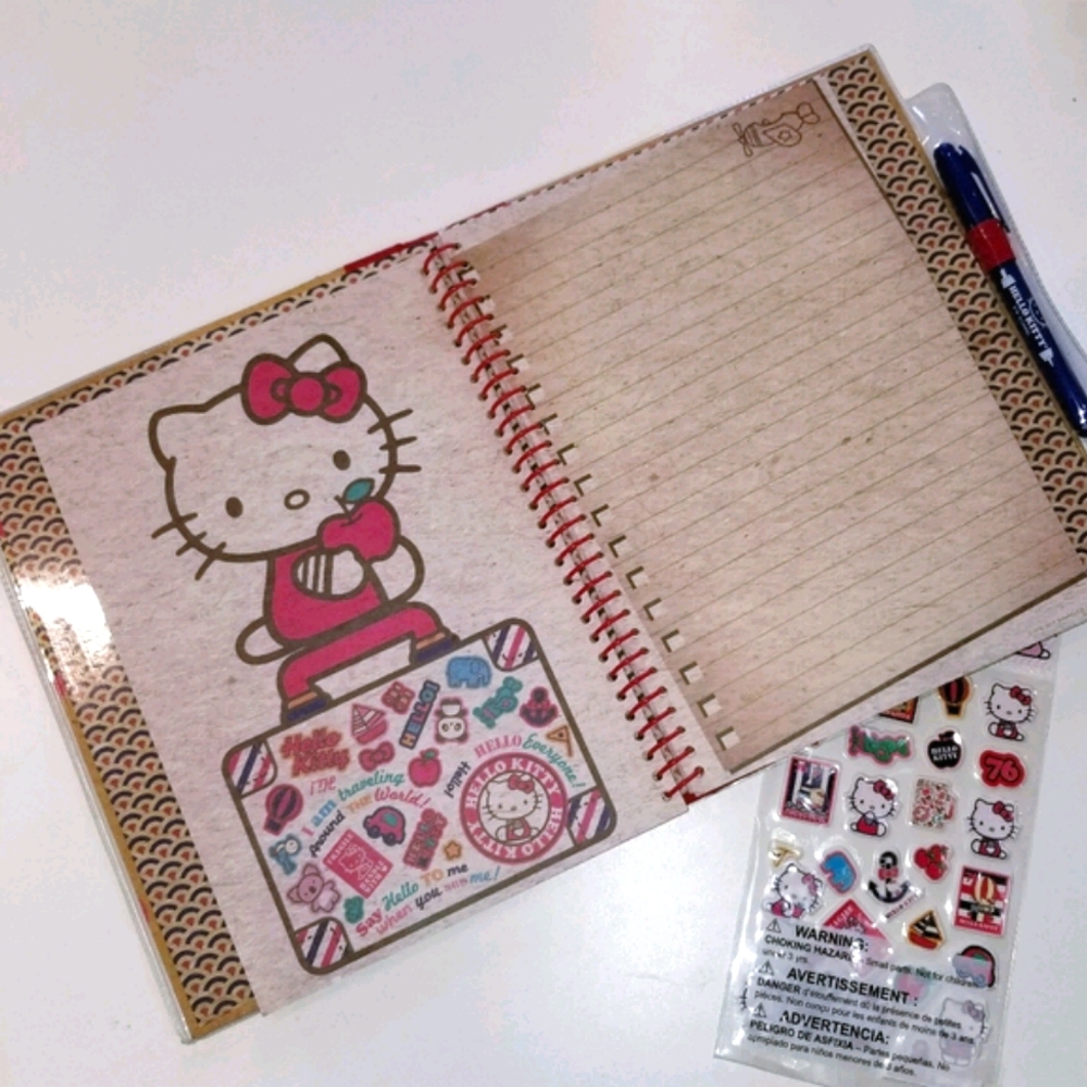 Hello Kitty Journal with bonus stickers!